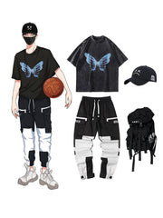 Bone Butterfly Washed Graphic Tee