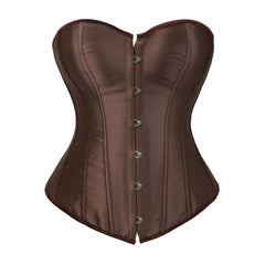 Brown Gothic Hourglass Overbust Corset