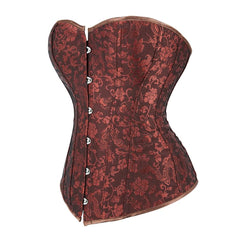 Brown Victorian Gothic Hourglass Overbust Corset