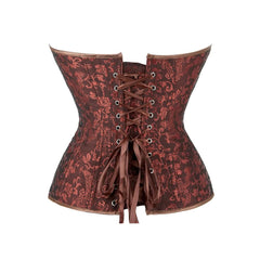 Brown Victorian Gothic Hourglass Overbust Corset