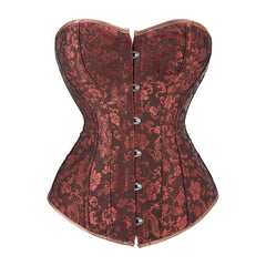 Brown Victorian Gothic Hourglass Overbust Corset