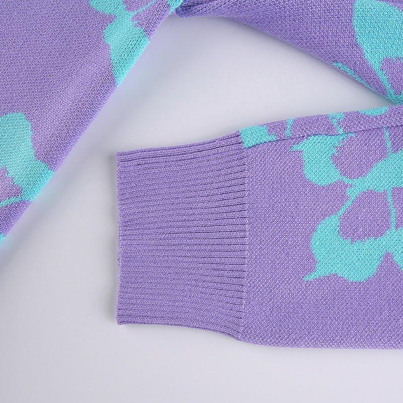 Butterfly Print Kawaii Jumper