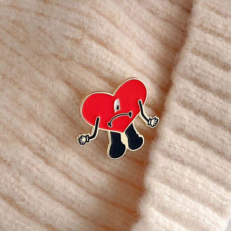 Cartoon Cute Red Love Villain Pins