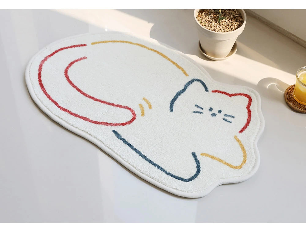 Cartoon Cute Cat Carpet