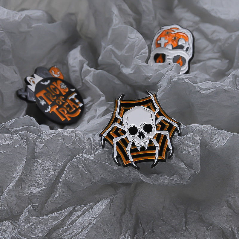 Halloween Skull Alphabet Pins