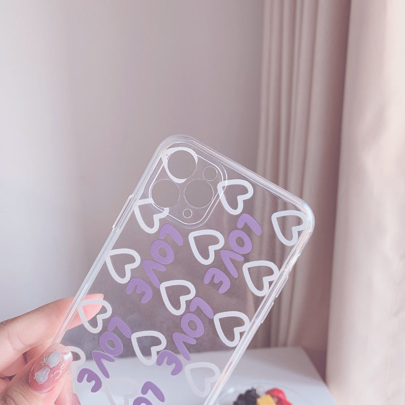 Ins Purple Love Phone Case