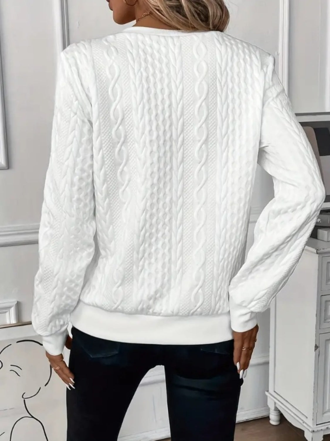 Half Zip Long Sleeve Sweatshirt