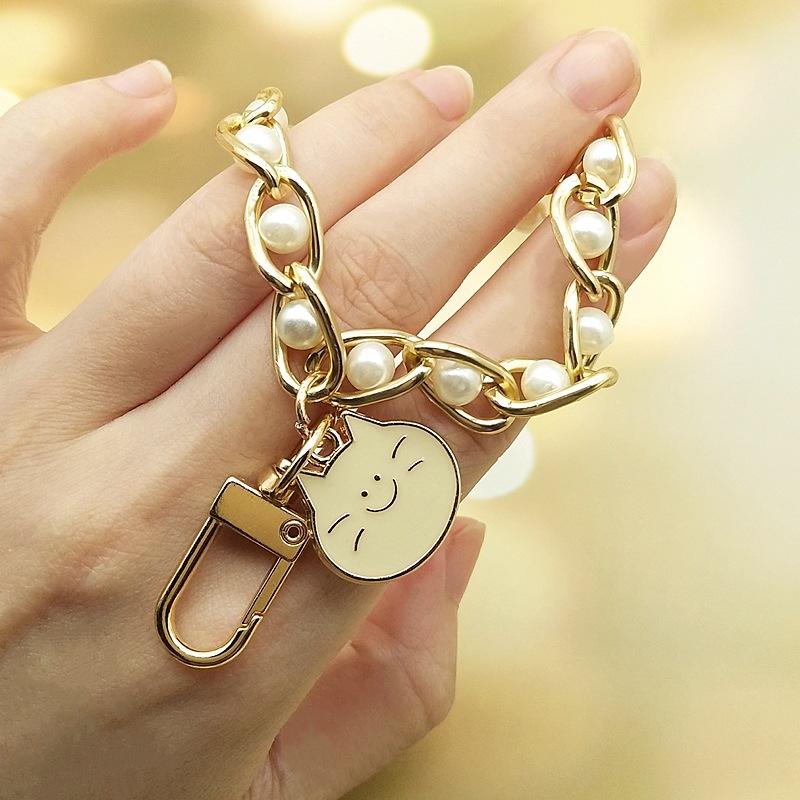 Pearls Alloy Keychain