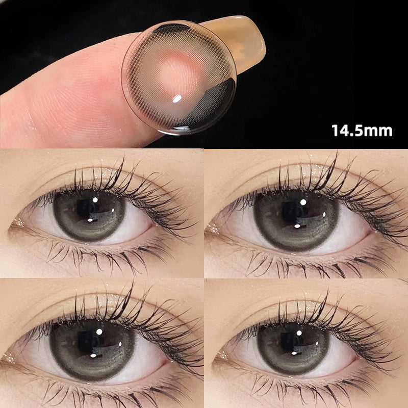 High Gloss Cream Gray Contact Lenses