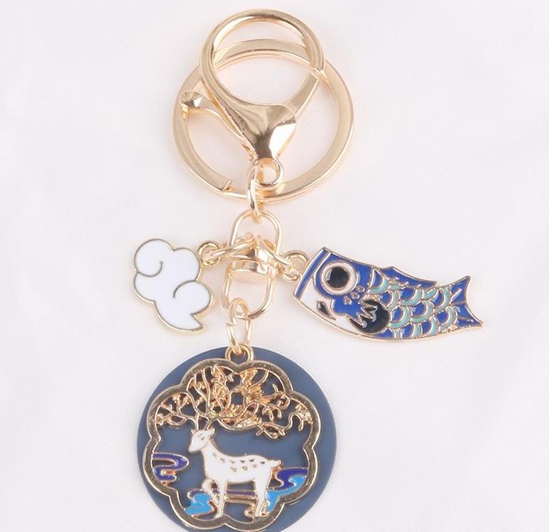 Chinese Style Couple Animals Keychain