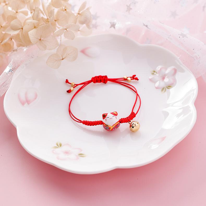 Cute Ceramic Cat Bracelet