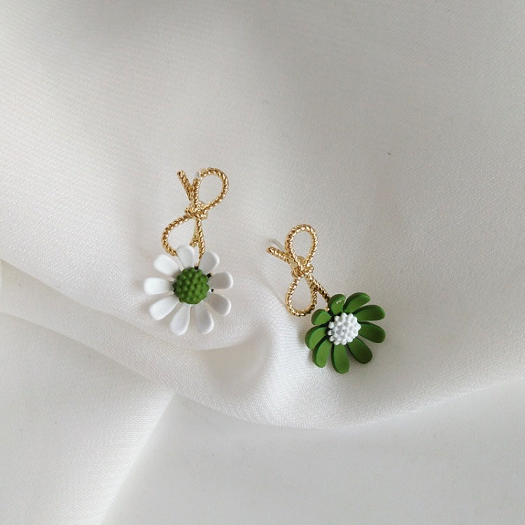 Cute Flower Bowknot Earrings