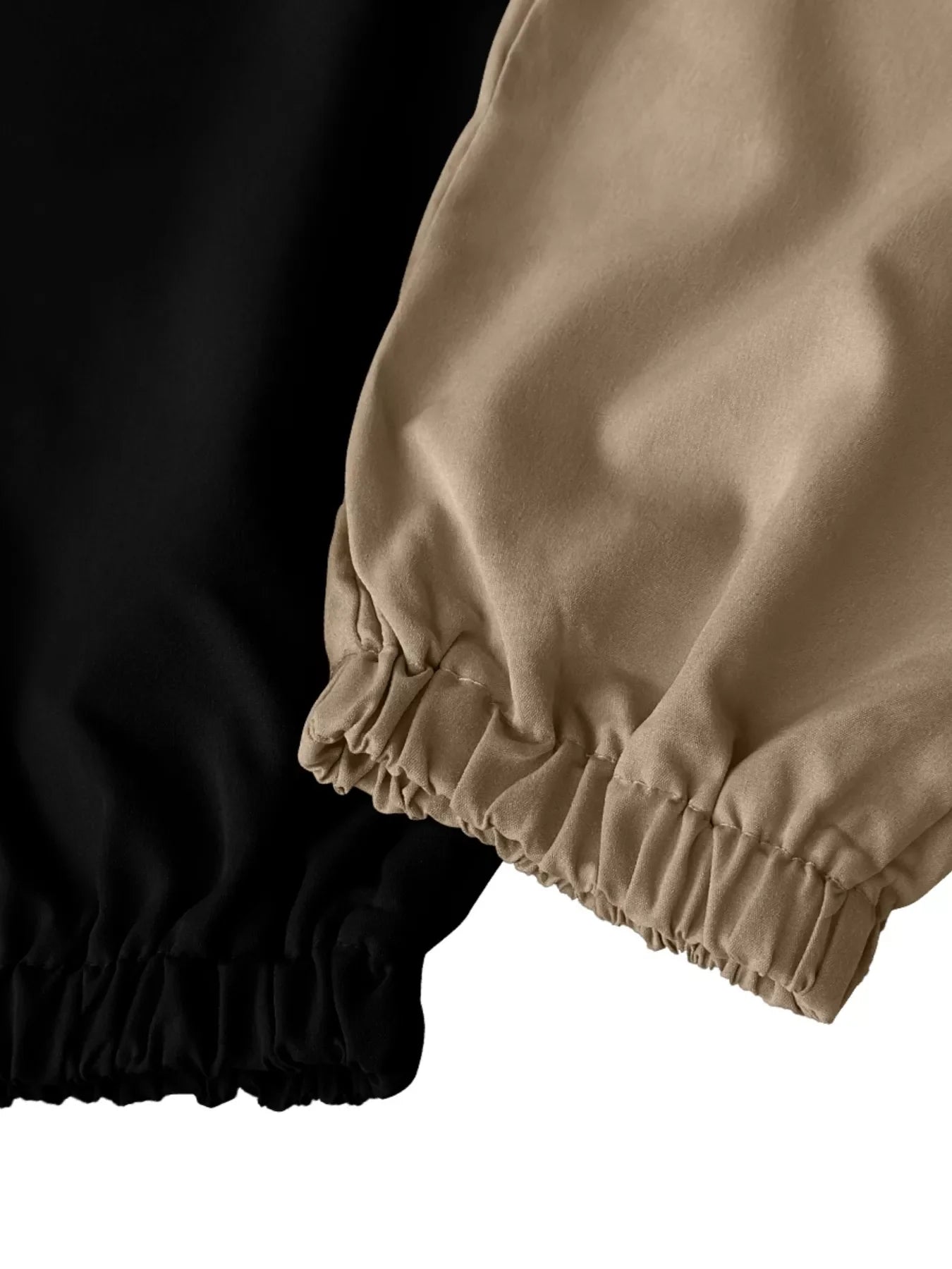 2 Piece Elastic Waist Cargo Pants