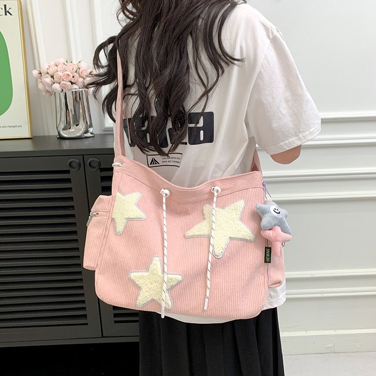 Cute Girly Pentagram Tote Bag