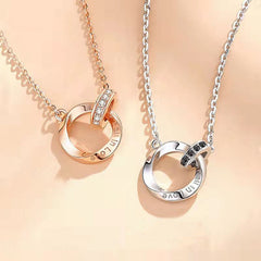 Mobius Ring Couple Necklace