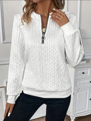 Half Zip Long Sleeve Sweatshirt