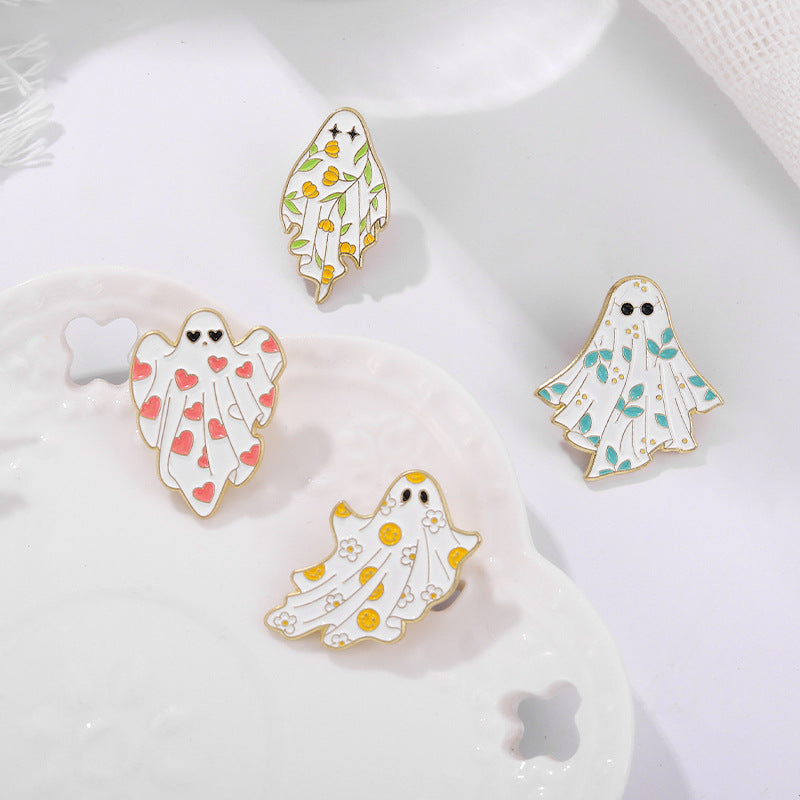 Halloween Cartoon Ghost Pins