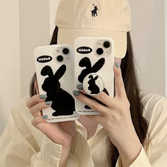 Black Bunny Phone Case