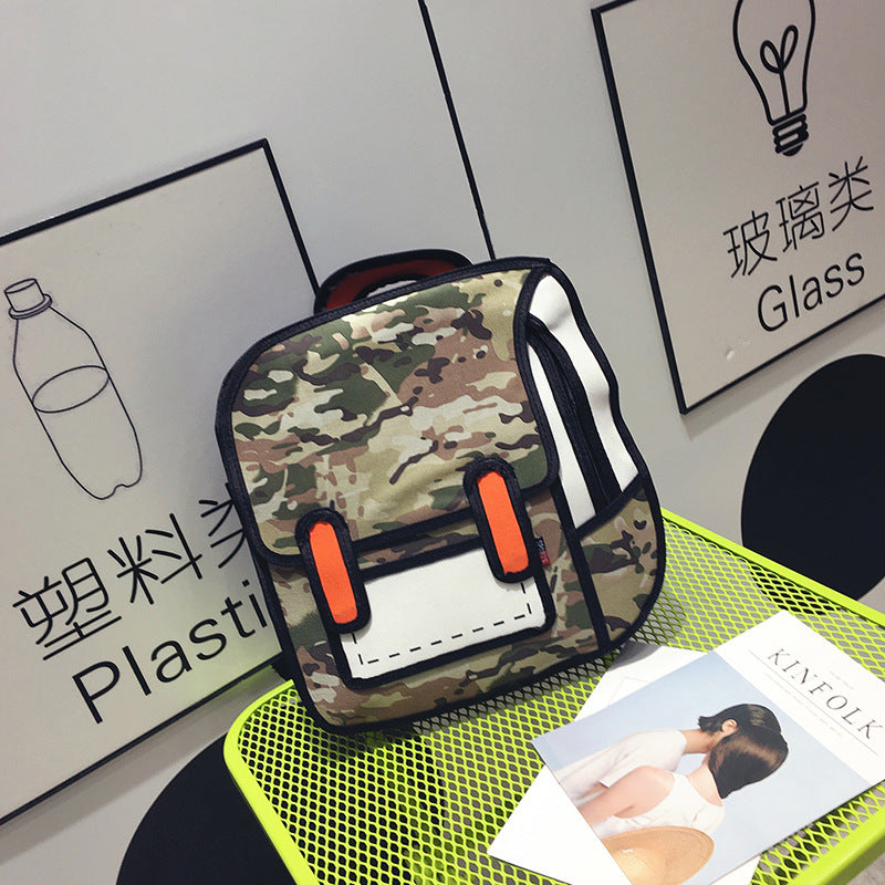 2D Drawing Anime 3D Visual Backpack