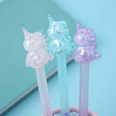 Crystal Unicorn Gel Pen-3pcs