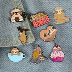 Cartoon Stacked Arhat Tree Pins