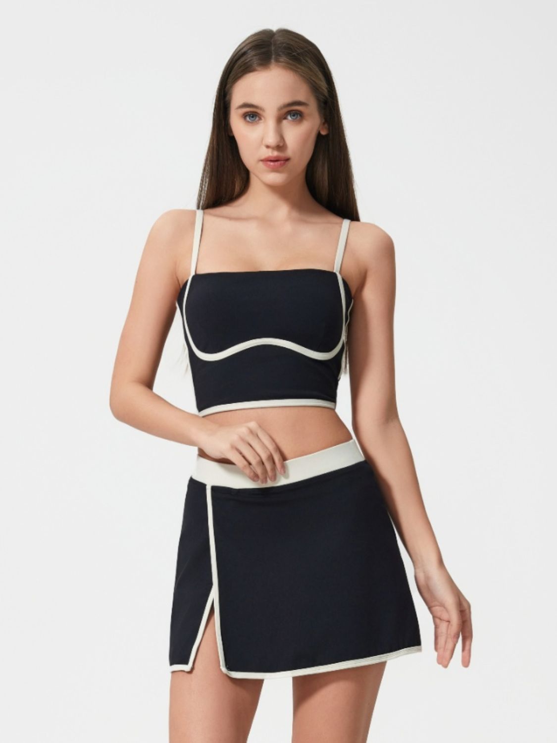 Square Neck Cami with Detachable Chest Pads