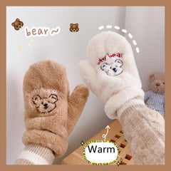 Kawaii Bear Cold Proof Gloves