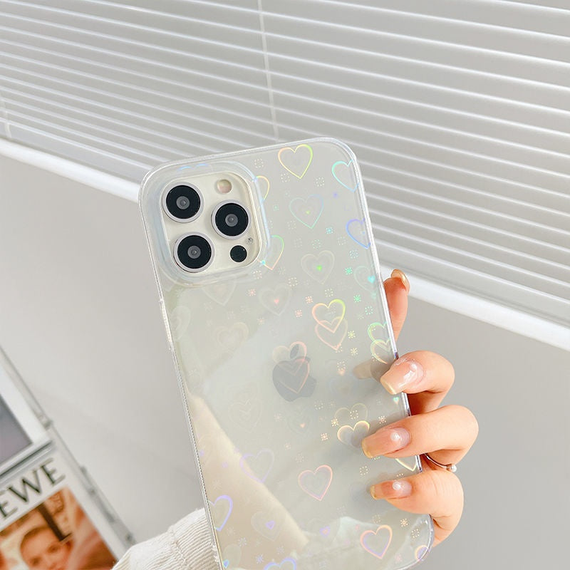 Holographic Hearts Case