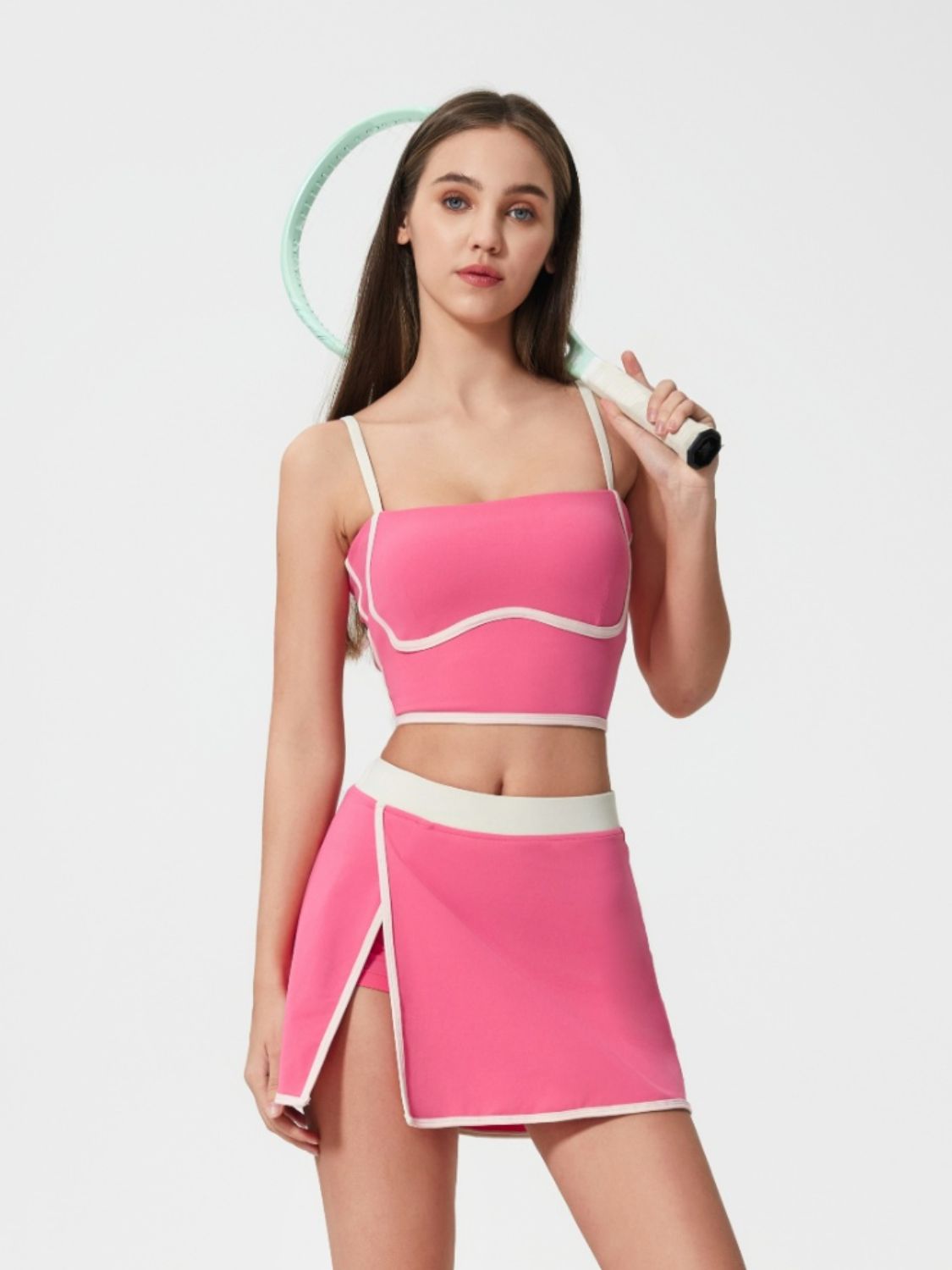 Square Neck Cami with Detachable Chest Pads