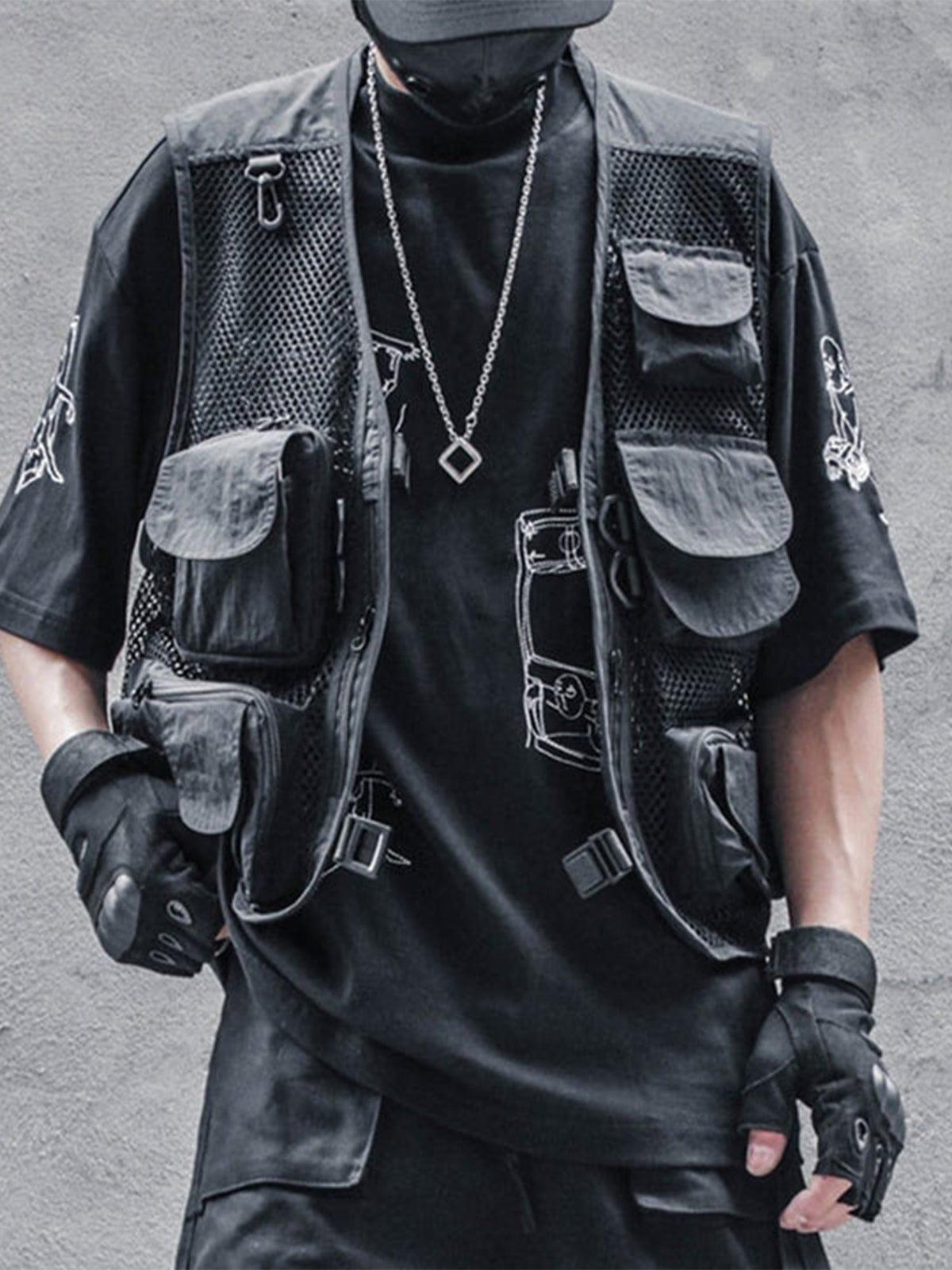 Ninja Combat Multi-pocket Mesh Vest