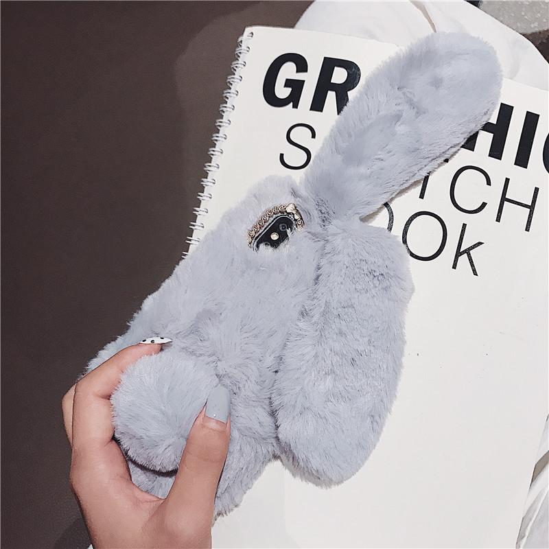 Rabbit Ear Plush Phone Case