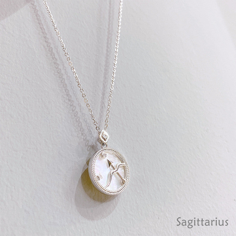 Constellation White Fritillary Necklace