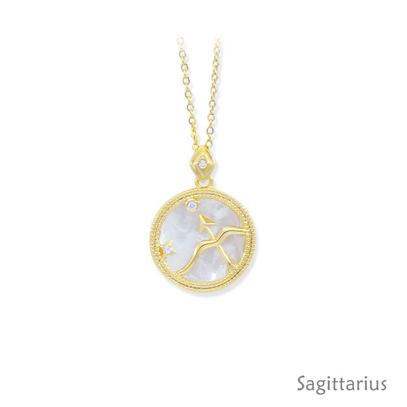 Constellation White Fritillary Necklace