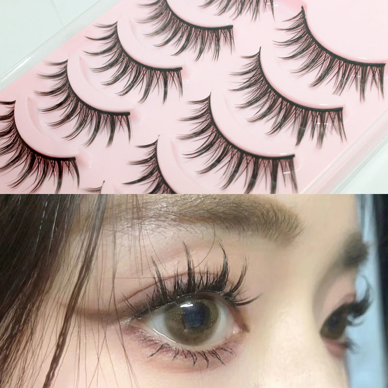 Natural Curled A-type False Eyelashes