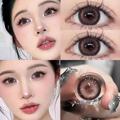 Enchanting Pink Black 14.5mm Contact Lenses(6months wear)