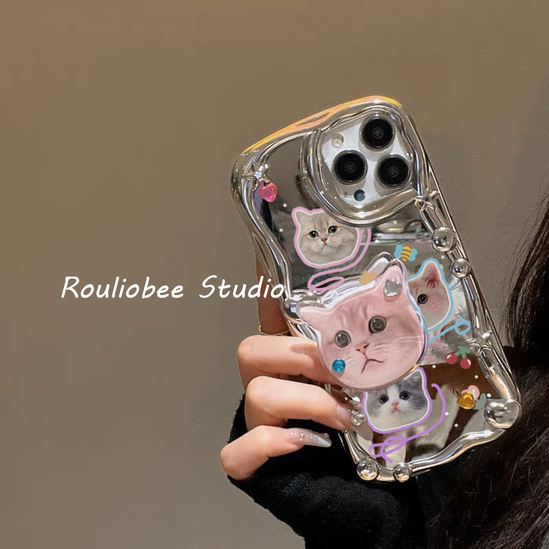 Kawaii Kitten Mirror Phone Case