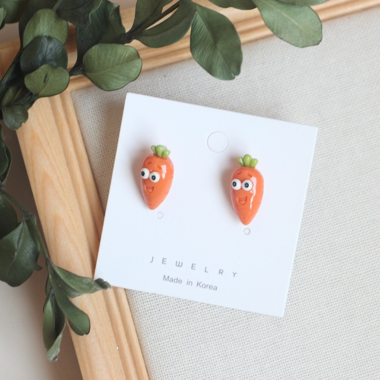 Cartoon Simulation Resin Earrings