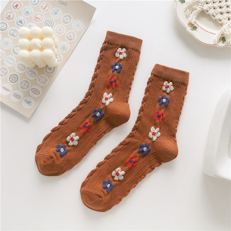 Colorful Flowers Socks