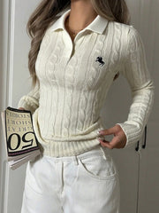 Cable Knit Long Sleeve Sweater