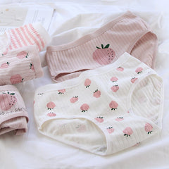 Cute Strawberry Lattice Panties