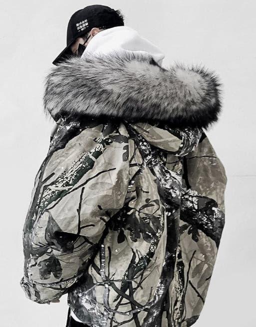 Cargo Jacket with Fur