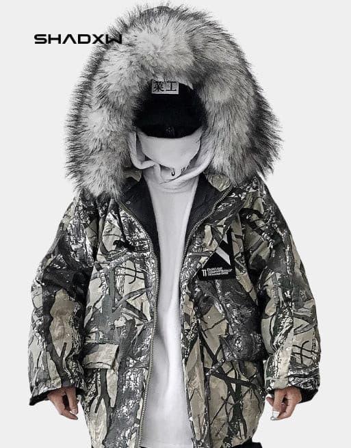 Cargo Jacket with Fur