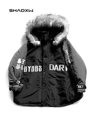 Cargo Jacket with Fur Hood