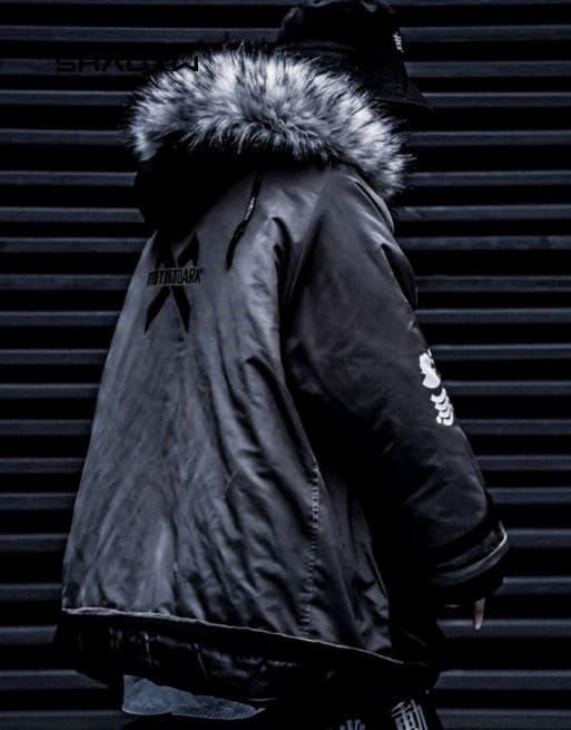 Cargo Jacket with Fur Hood