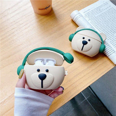 Cartoon Cute Fashion Bear Earphone Case for Airpods 1/2 Pro Case Soft Silicone Wireless Bluetooth Mini Earphone Headphone Cover