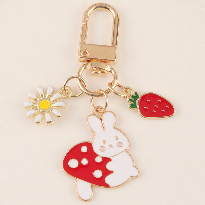 Cute Mushroom Rabbit keychain