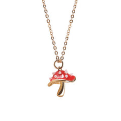 Kawaii Red Mushroom Necklace