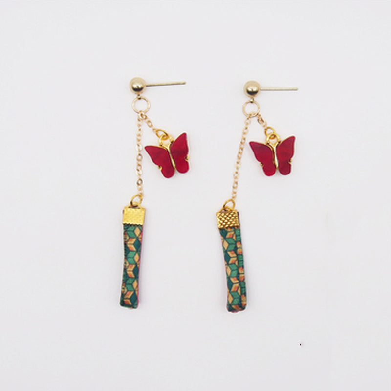 Anime Bufferfly Long Earrings