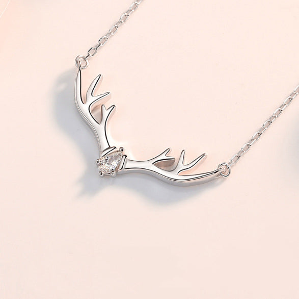 Christmas Antler Clavicle Necklace