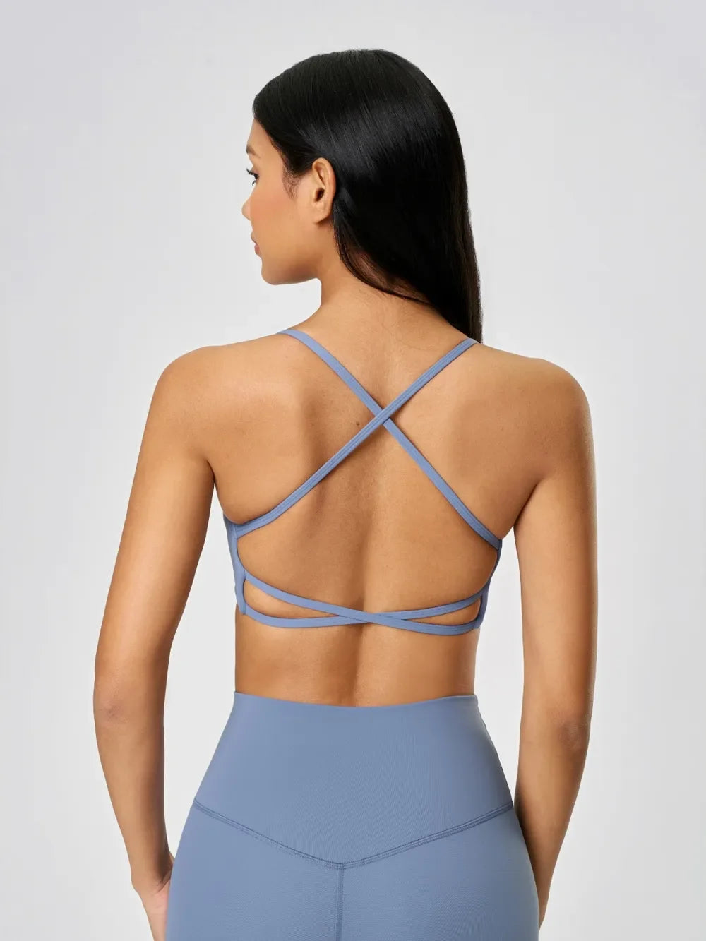 Crisscross Back Cami with Detachable Chest Pads